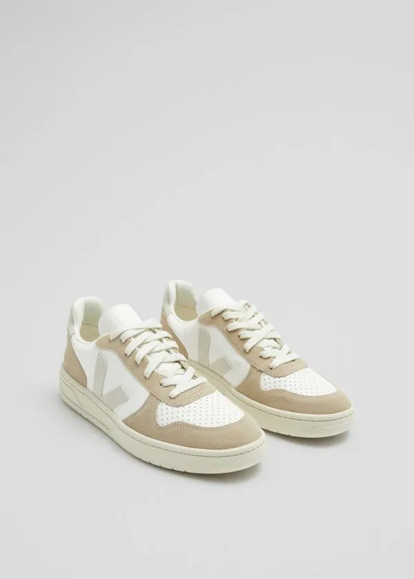 Women Sneakers and Other Stories Veja V10 Sneakers Beigeandwhite