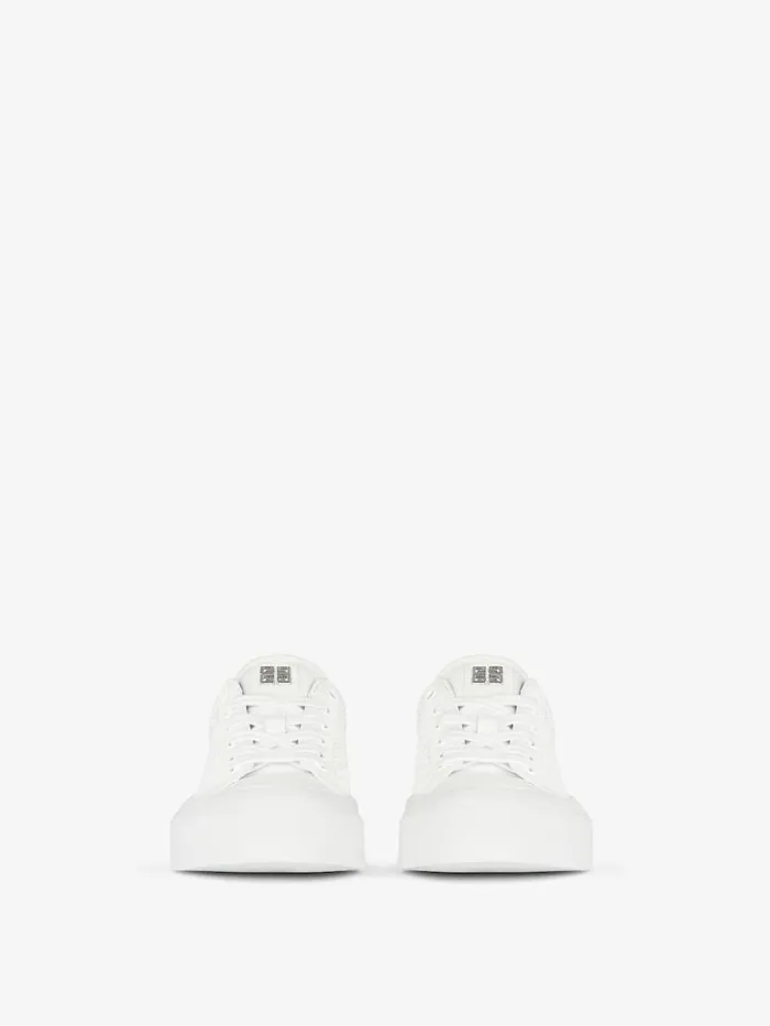 Women Sneakers Givenchy City Sport Sneakers In 4G Perforated Leather White Women Sneakers Givenchy City Sport Sneakers In 4G Perforated Leather White