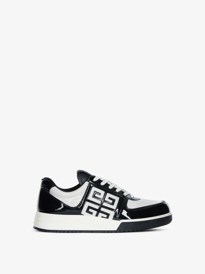 Women Sneakers Givenchy G4 Sneakers In Patent Leather Blackwhite
