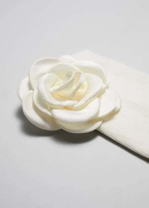 Women Socks and Tights and Other Stories Rose Appliqu Socks White Women Socks and Tights and Other Stories Rose Appliqu Socks White