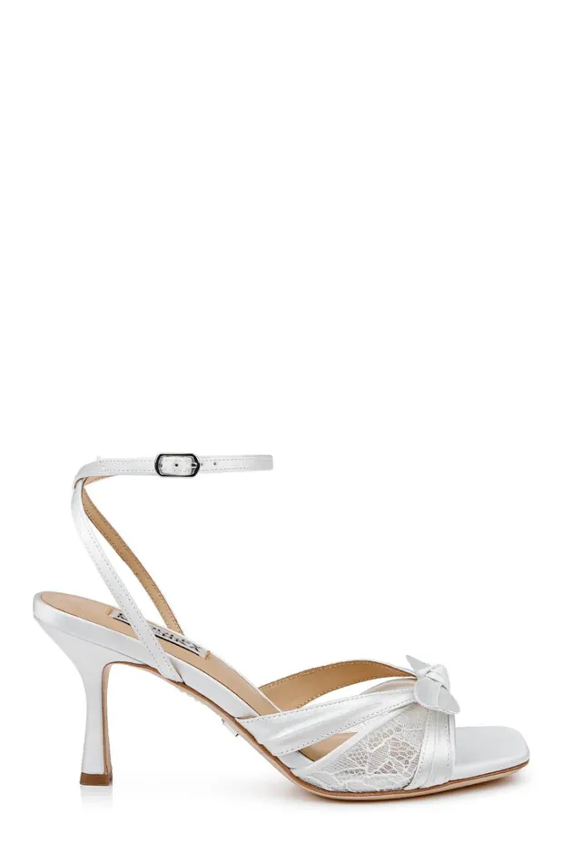 Women Stiletto Badgley Mischka Joselyn Stiletto Heel Sandals White