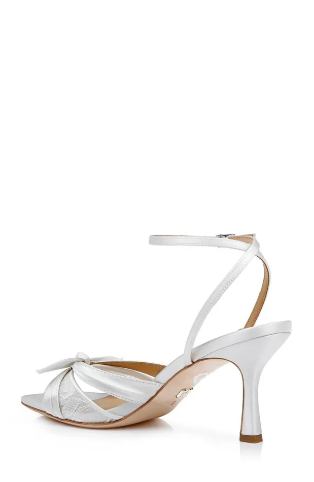 Women Stiletto Badgley Mischka Joselyn Stiletto Heel Sandals White