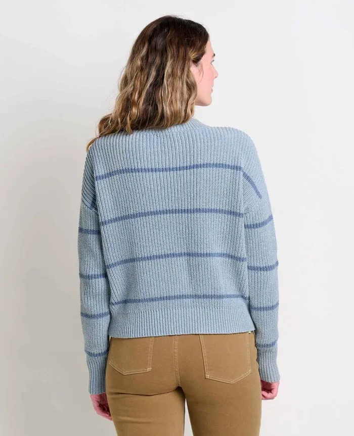 Women Sweaters Jackets and Layers Toad and Co Bianca II Sweater Blue Stripe