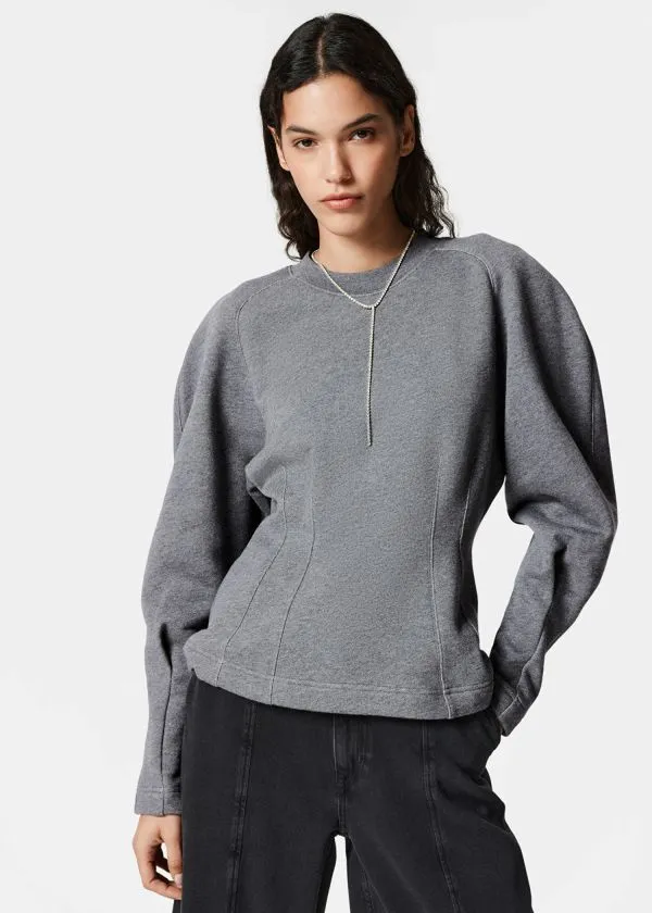 Women Sweatshirts and Hoodies and Other Stories Sculptural Sweater Grey