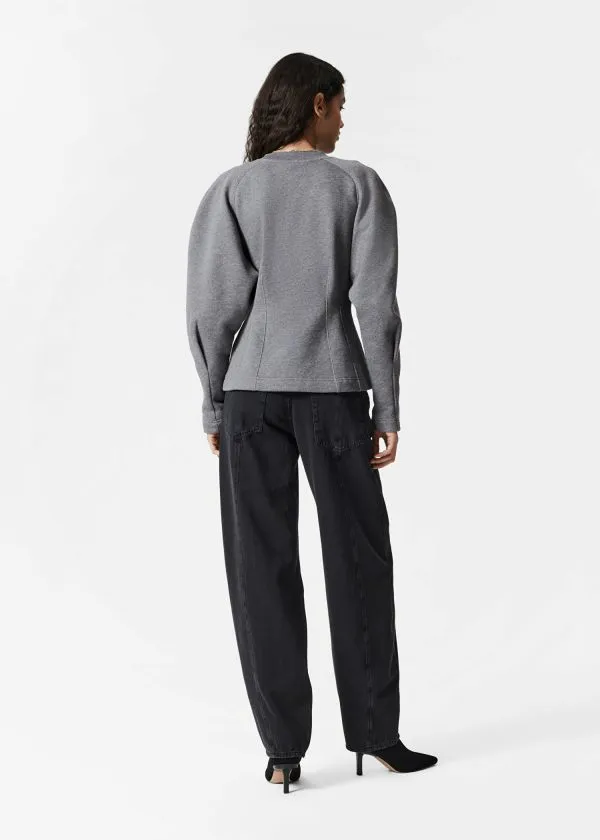 Women Sweatshirts and Hoodies and Other Stories Sculptural Sweater Grey