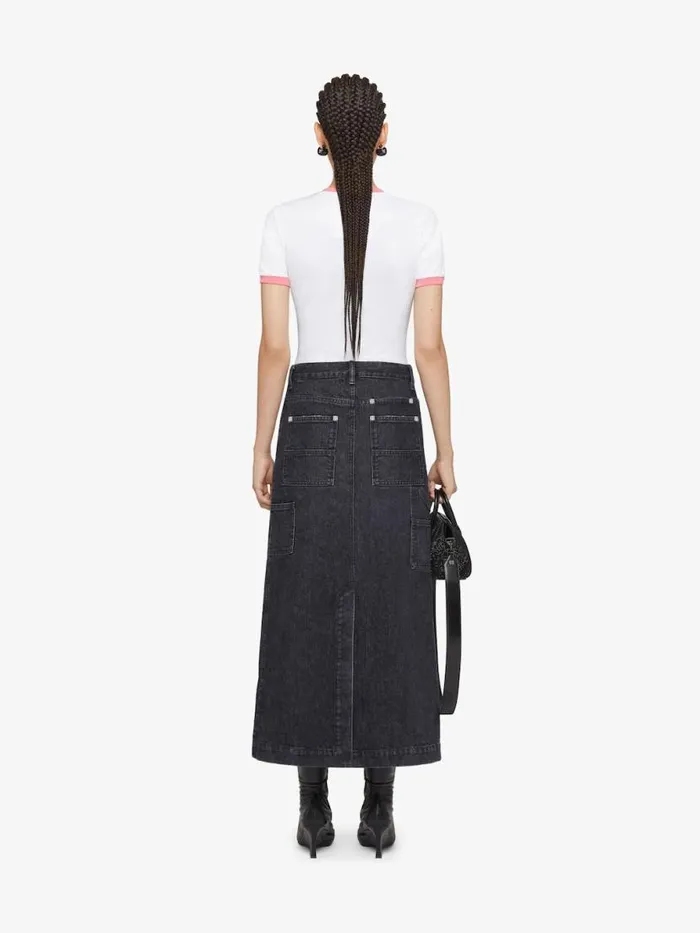 Women TShirts Givenchy GIVENCHY Archetype Slim Fit Tshirt In Cotton Whitepink