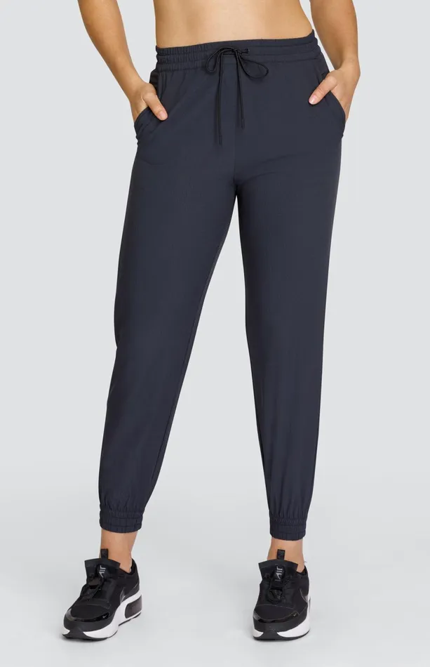 Women Tail Activewear Ankle Pants Issa 27034 Jogger Onyx Black