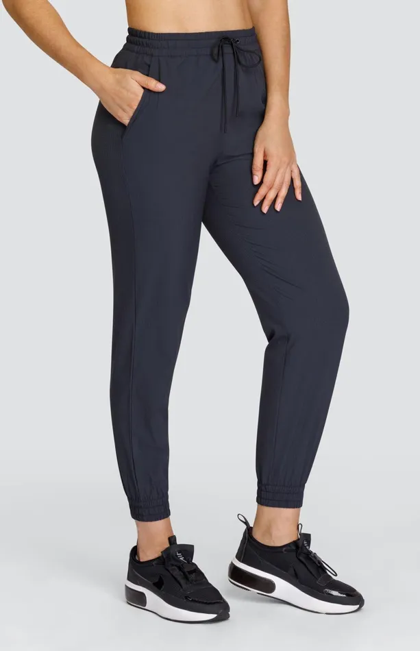 Women Tail Activewear Ankle Pants Issa 27034 Jogger Onyx Black