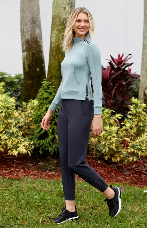 Women Tail Activewear Ankle Pants Issa 27034 Jogger Onyx Black
