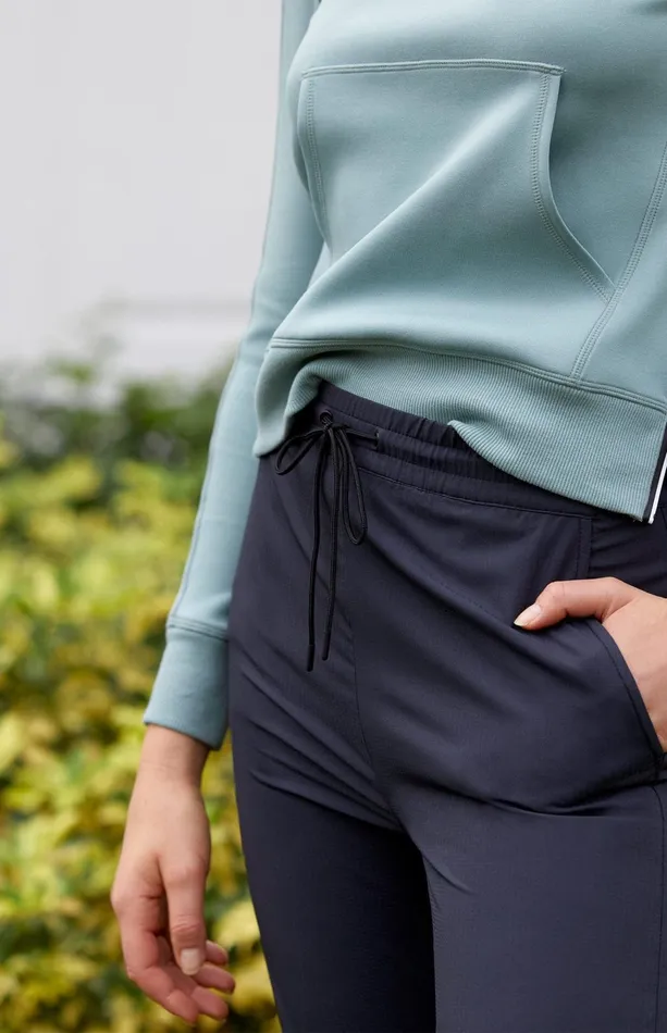 Women Tail Activewear Ankle Pants Issa 27034 Jogger Onyx Black