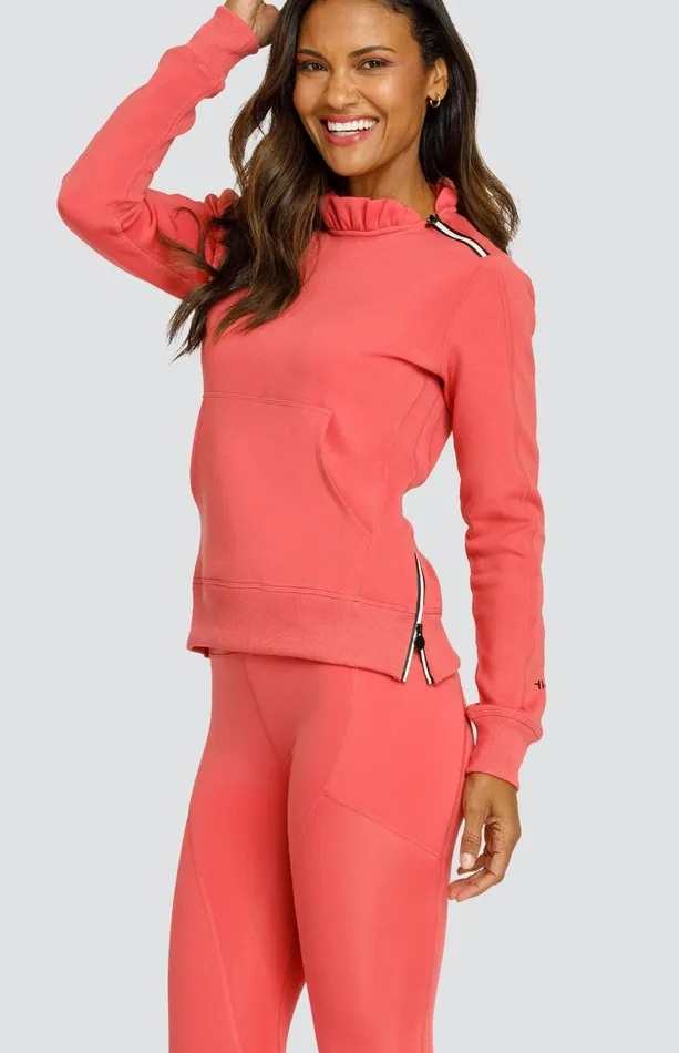 Women Tail Activewear Long Sleeve Condoleezza Cherry Rose Pullover