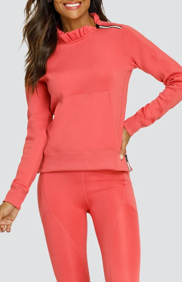 Women Tail Activewear Long Sleeve Condoleezza Cherry Rose Pullover
