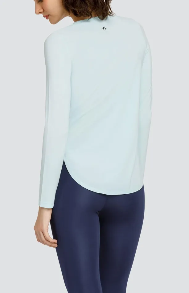 Women Tail Activewear Long Sleeve Panem Top Blue Glow