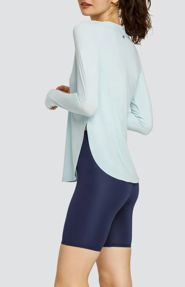 Women Tail Activewear Long Sleeve Panem Top Blue Glow