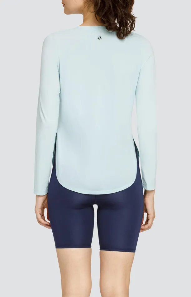 Women Tail Activewear Long Sleeve Panem Top Blue Glow