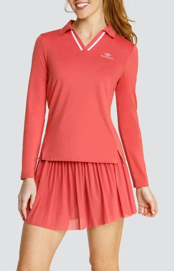 Women Tail Activewear Long Sleeve Saturday Top Cherry Rose