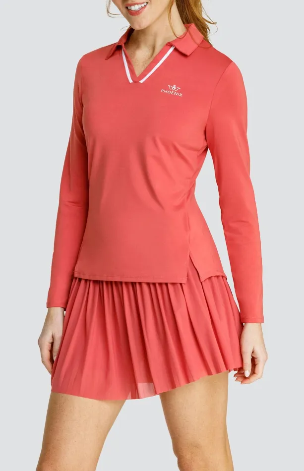 Women Tail Activewear Long Sleeve Saturday Top Cherry Rose