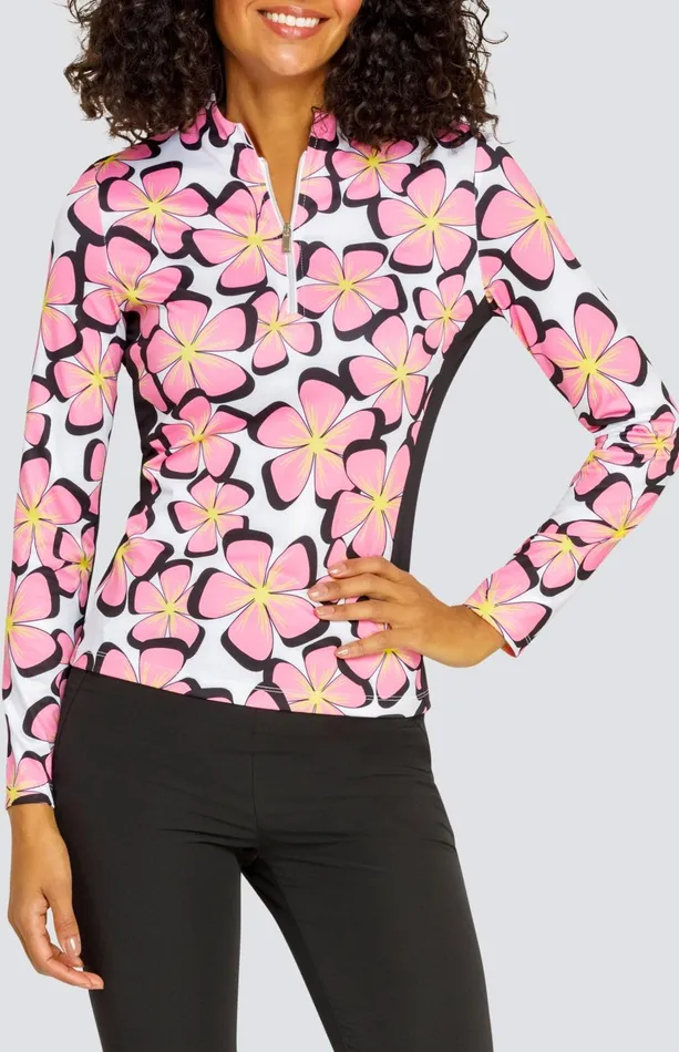 Women Tail Activewear Long Sleeve Trey Top Glimmer Petals