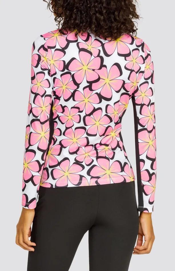 Women Tail Activewear Long Sleeve Trey Top Glimmer Petals