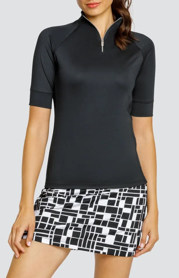 Women Tail Activewear Short Sleeve Atley Top Onyx Black