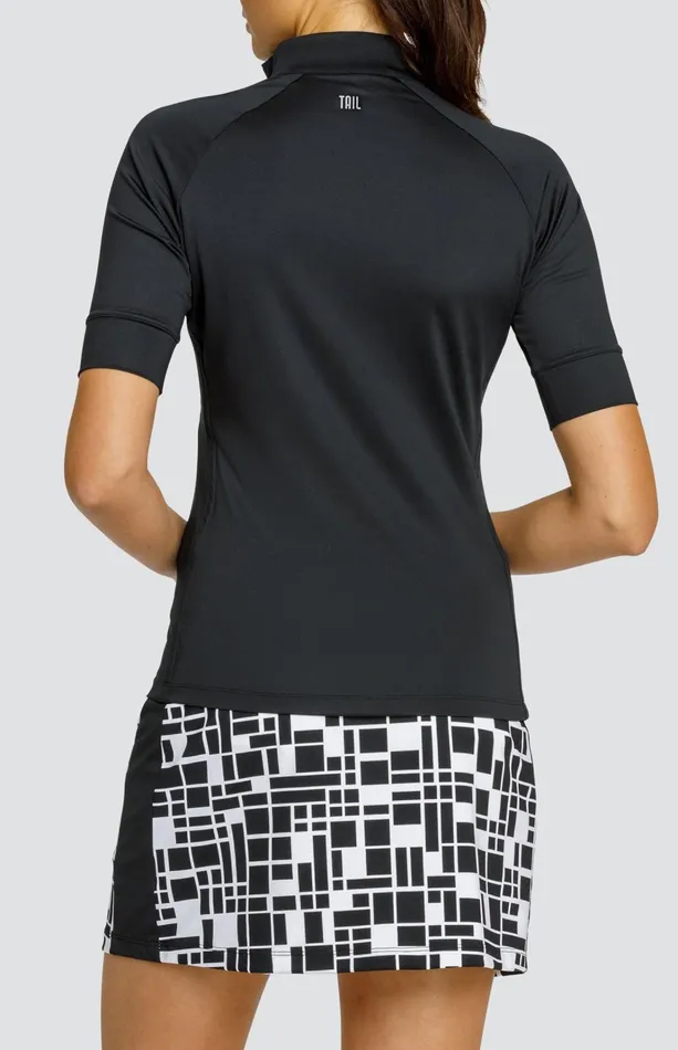 Women Tail Activewear Short Sleeve Atley Top Onyx Black