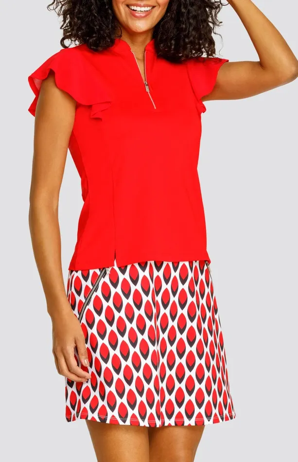 Women Tail Activewear Sleeveless Maribel Top Cardinal