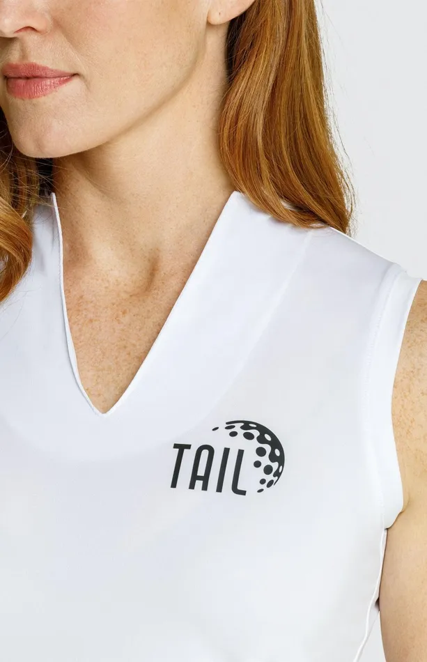 Women Tail Activewear Sleeveless Orly Top Chalk White