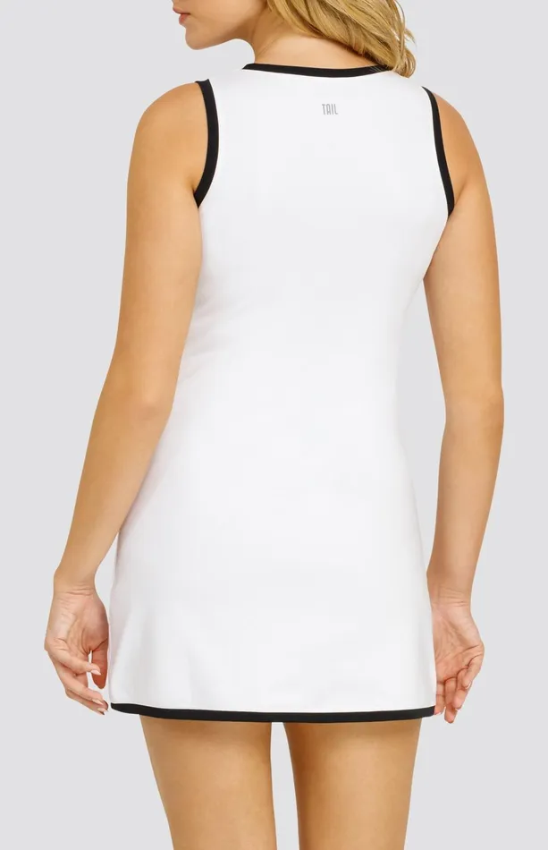 Women Tail Activewear Sleeveless Steffi 33034 Dress Chalk White