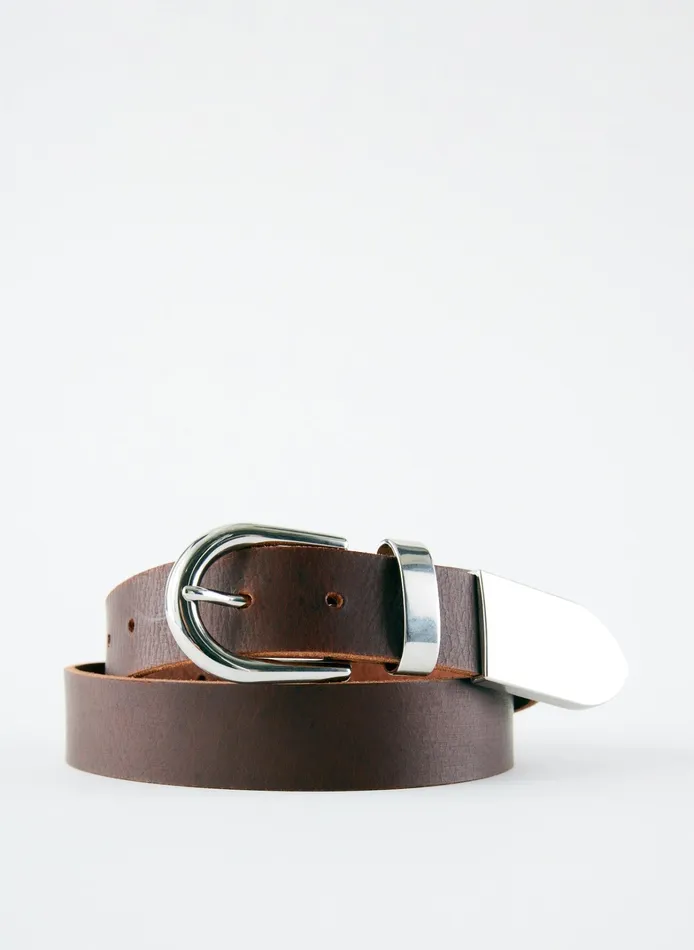 Women Tibi Belts Carlos Leather Belt