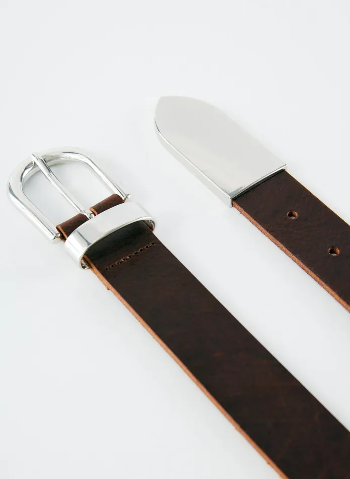 Women Tibi Belts Carlos Leather Belt