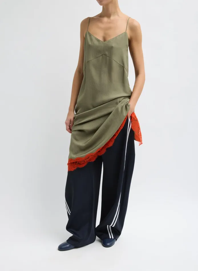 Women Tibi Dresses Lace Applique Slip Dress
