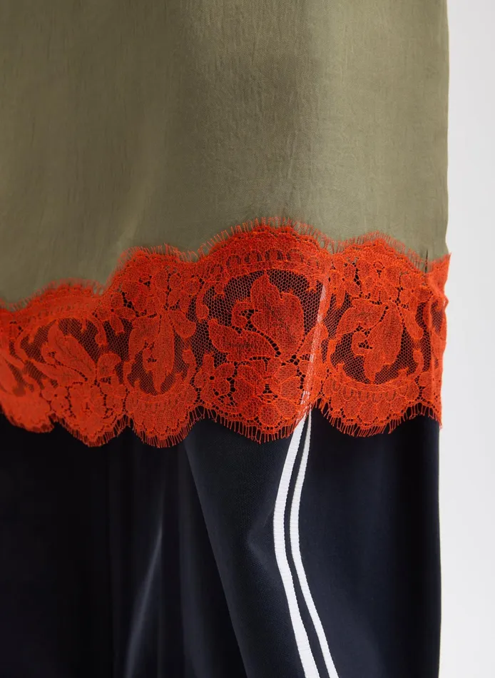 Women Tibi Dresses Lace Applique Slip Dress