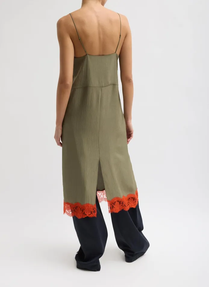 Women Tibi Dresses Lace Applique Slip Dress
