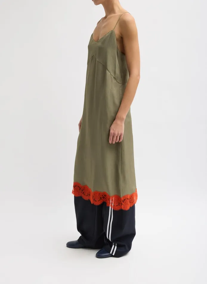 Women Tibi Dresses Lace Applique Slip Dress