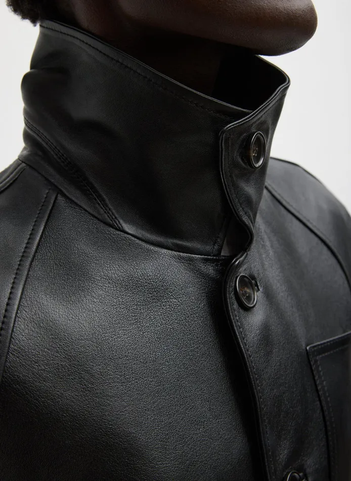 Women Tibi Jackets and Outerwear Leather Carcoat