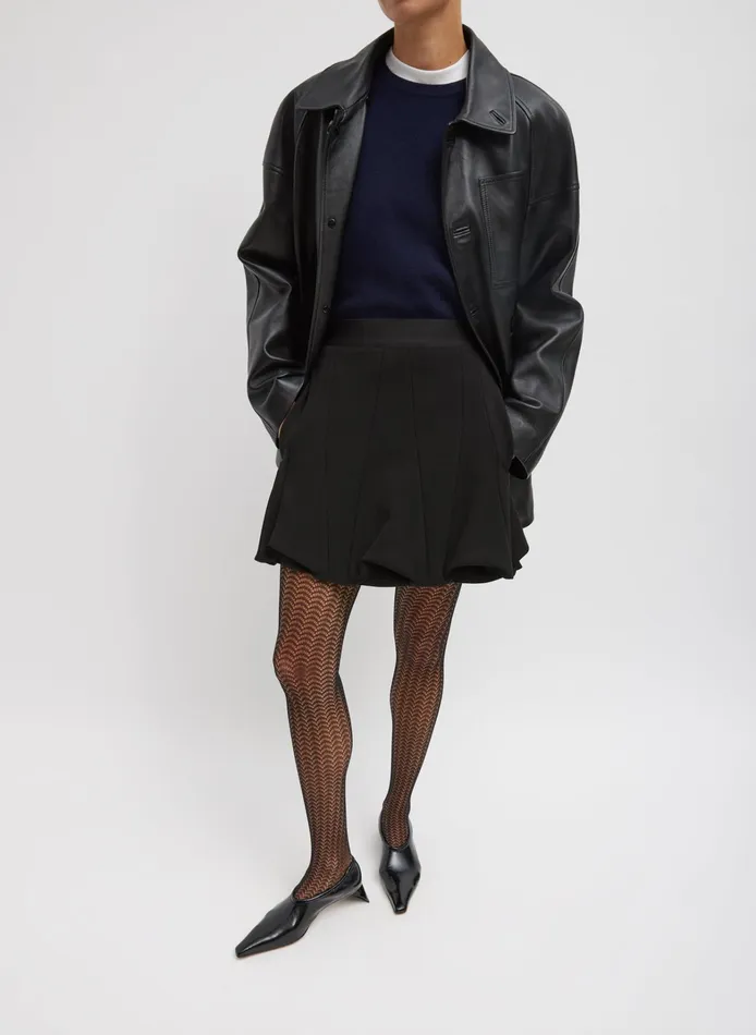 Women Tibi Jackets and Outerwear Leather Carcoat