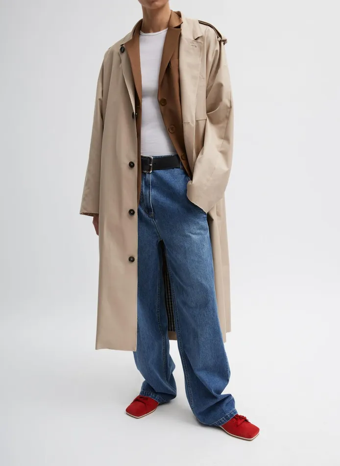 Women Tibi Jackets and Outerwear Reversible Cuffed Trench