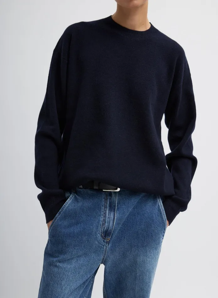 Women Tibi Knitwear and Sweatshirts Anna Merino Wool HoleAtBack Pullover