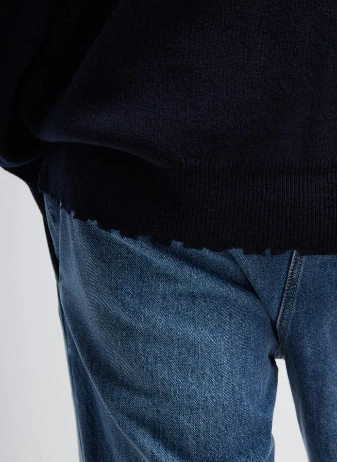 Women Tibi Knitwear and Sweatshirts Anna Merino Wool HoleAtBack Pullover