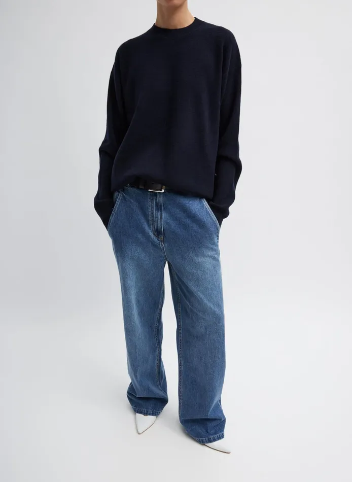Women Tibi Knitwear and Sweatshirts Anna Merino Wool HoleAtBack Pullover