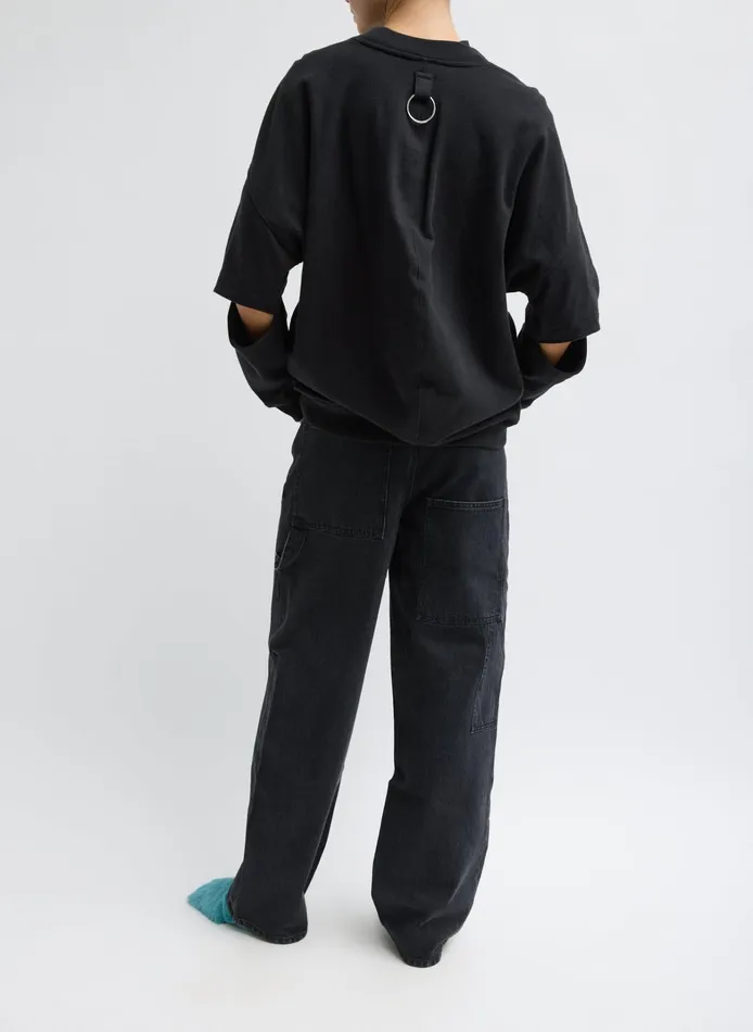 Women Tibi Knitwear and Sweatshirts Cocoon Crewneck Sweatshirt