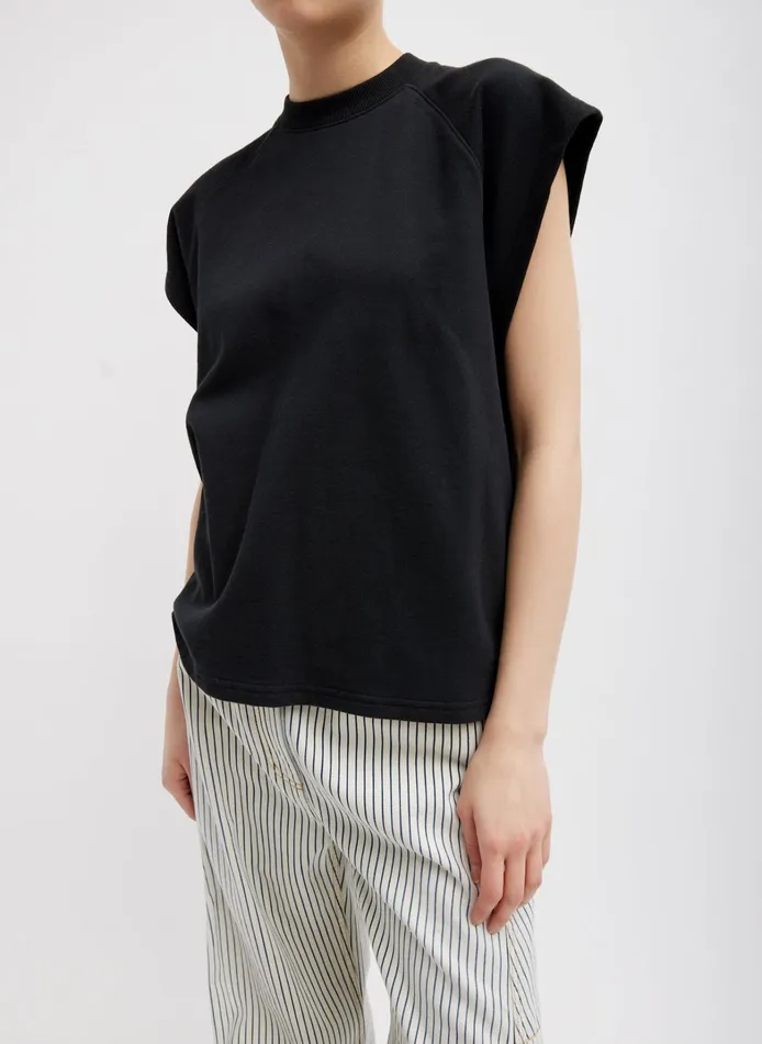 Women Tibi Leisure Sets Summer Sweatshirting Sleeveless Easy Top