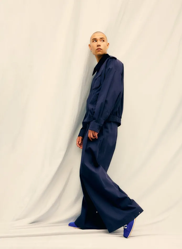 Women Tibi Pants and Shorts Bio Twill Triple Pleat Pant