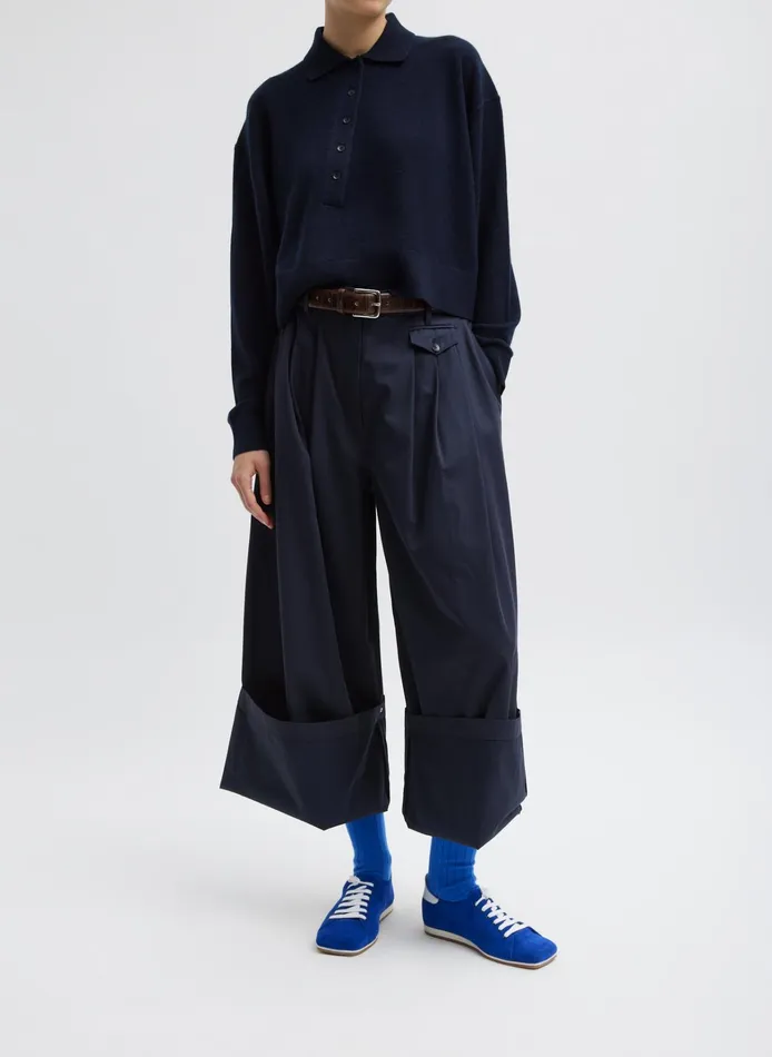 Women Tibi Pants and Shorts Bio Twill Triple Pleat Pant