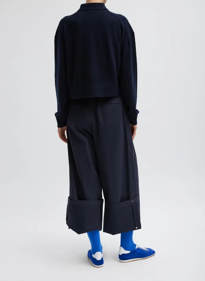 Women Tibi Pants and Shorts Bio Twill Triple Pleat Pant