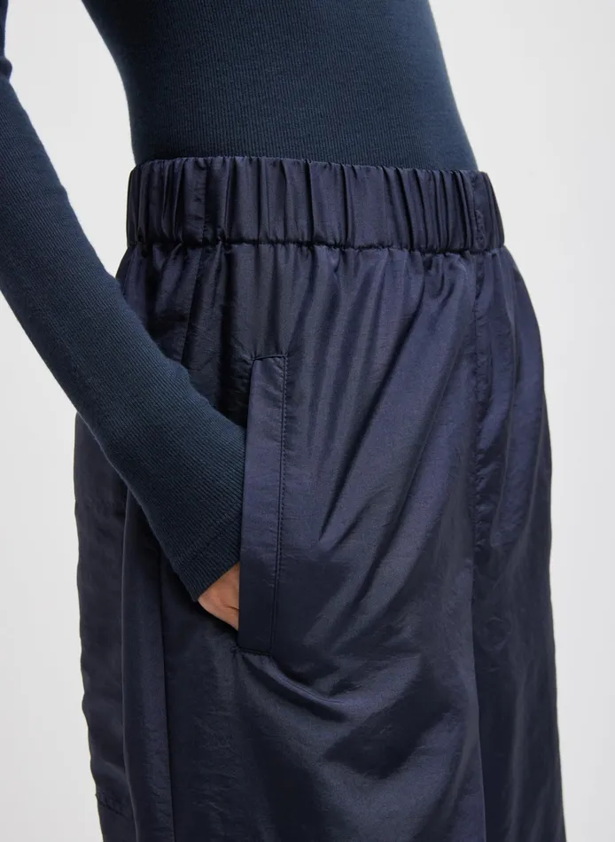 Women Tibi Pants and Shorts Crispy Nylon Wilt Pull On Jogger