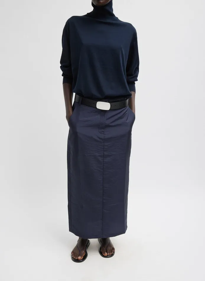 Women Tibi Skirts Crispy Nylon Maxi Skirt