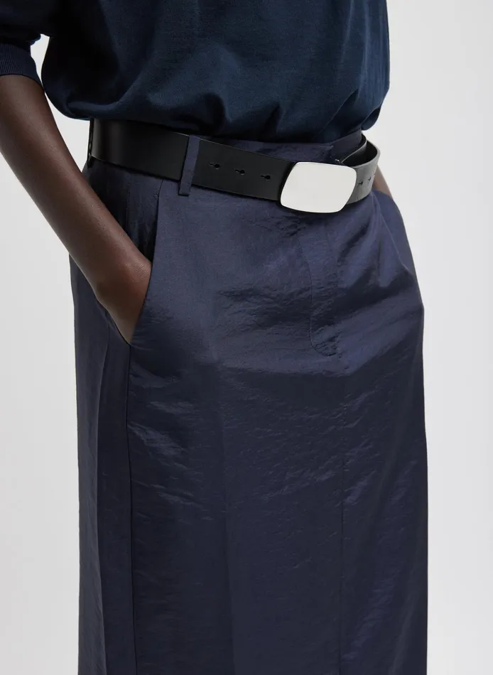 Women Tibi Skirts Crispy Nylon Maxi Skirt