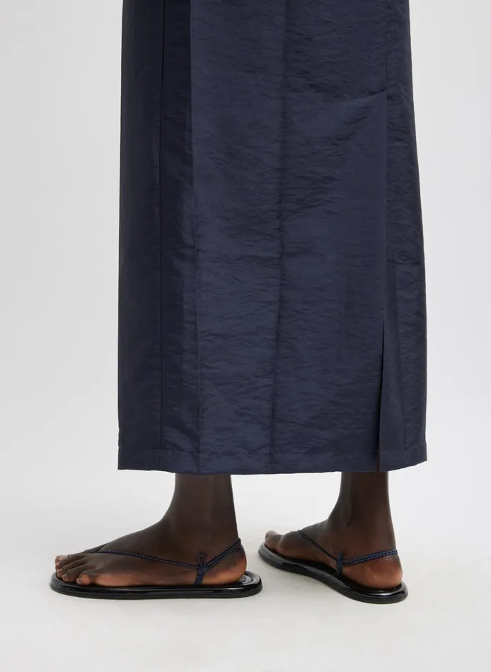 Women Tibi Skirts Crispy Nylon Maxi Skirt
