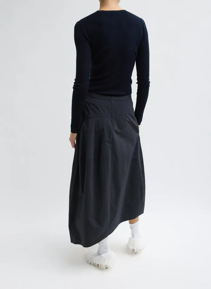 Women Tibi Skirts Nylon Asymmetrical Balloon Skirt